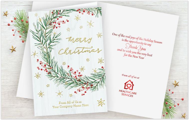 business christmas card greetings