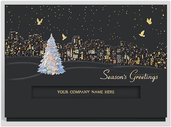 business christmas card template